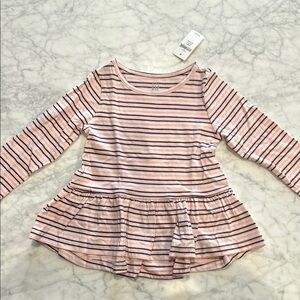 Striped Pink Kids Top